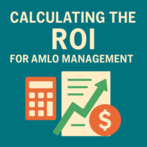 ROI graphic showing growth arrow, calculator, and dollar sign